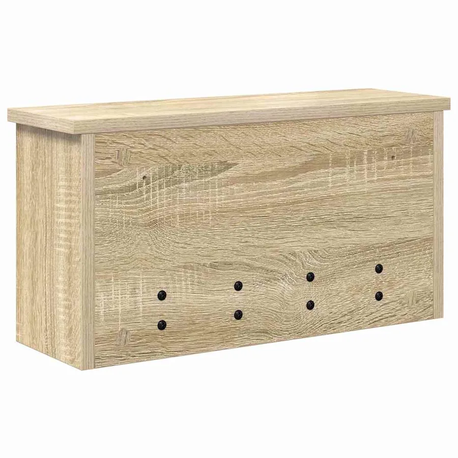 Porte-manteau mural avec étagère Chêne Sonoma 50 x 16 x 26 cm - 7