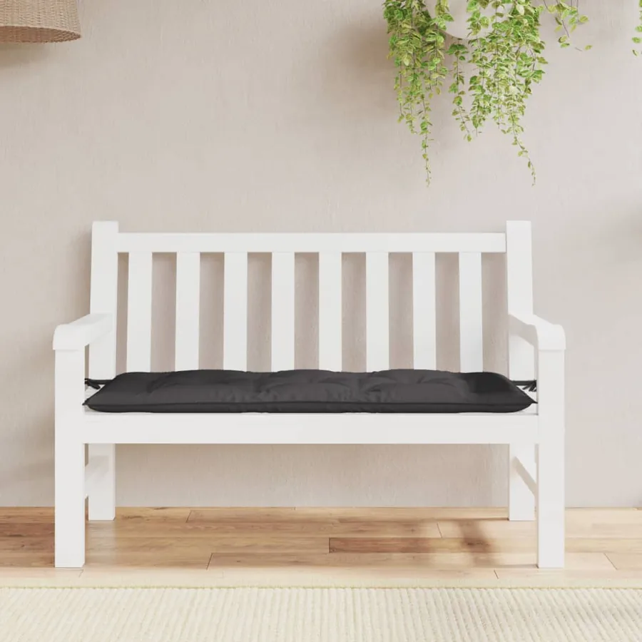 Coussin de banc de jardin anthracite 120x50x7 cm tissu oxford