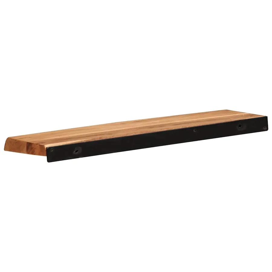 Étagères murales 2 pcs 60x20x3,5 cm bois massif d'acacia - 5