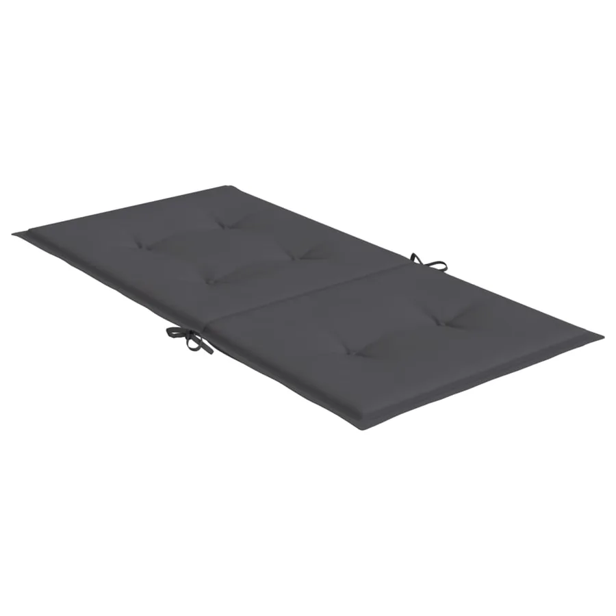 Coussins de chaise de jardin à dossier bas lot de 6 anthracite - 6
