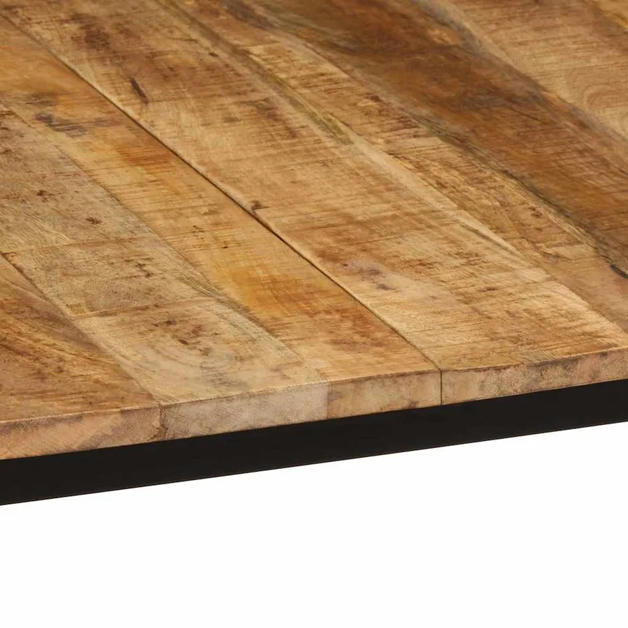 Table à manger 140x70x75 cm bois de manguier massif brut - 6