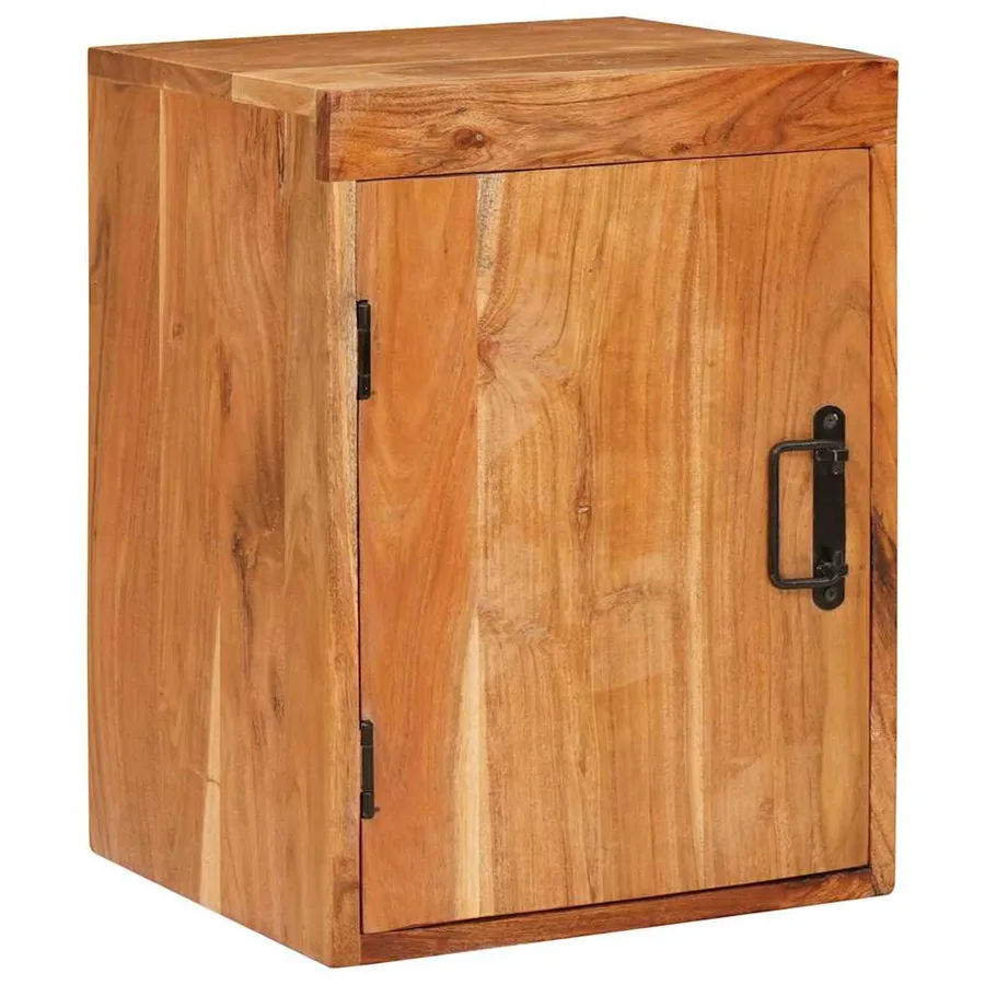 Table de chevet 2 pcs Marron Bois d'acacia massif - 2