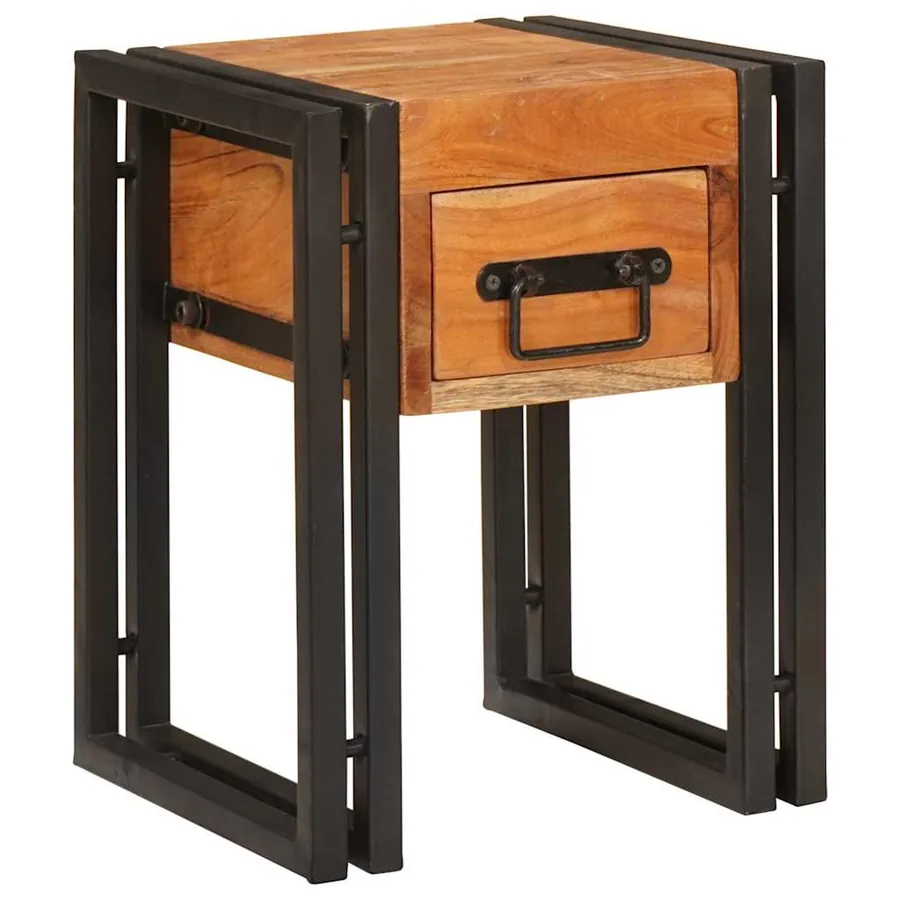 Table d'appoint 30 x 30 x 40 cm Bois d'Acacia Massif
