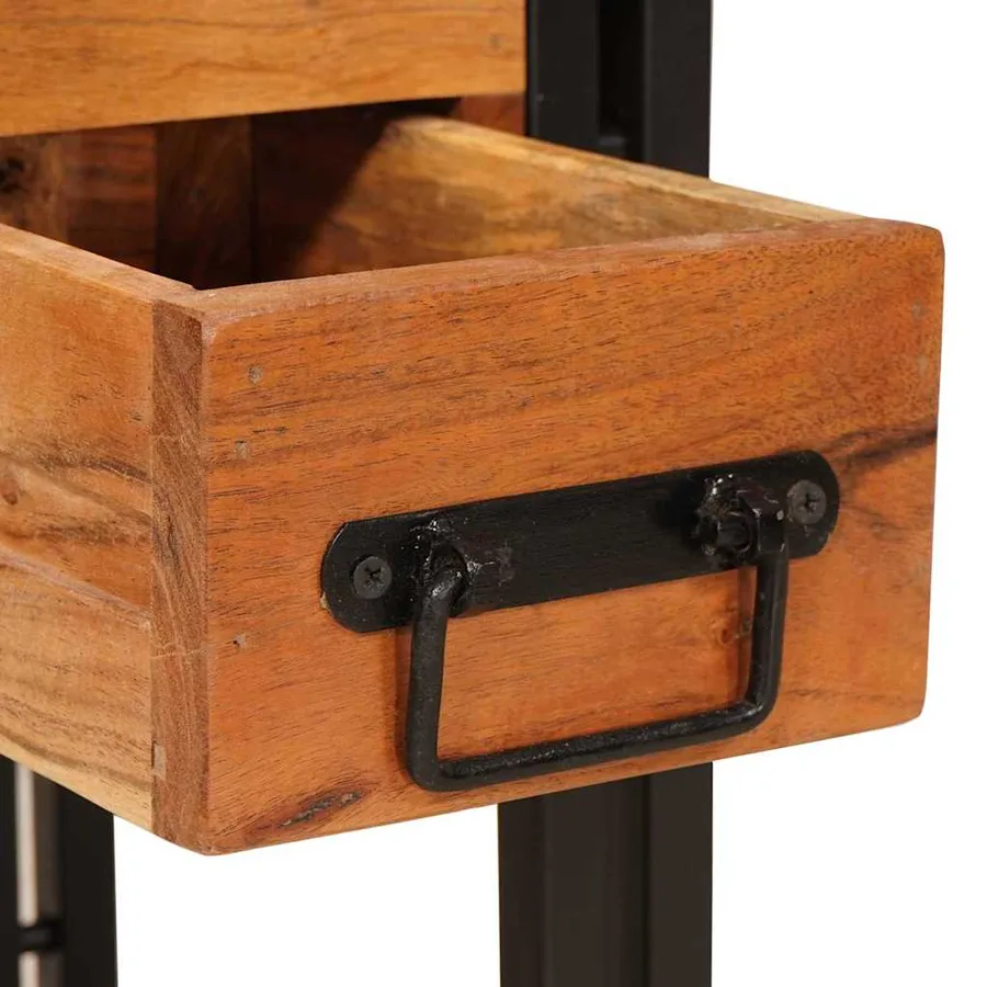 Table d'appoint 30 x 30 x 40 cm Bois d'Acacia Massif - 9