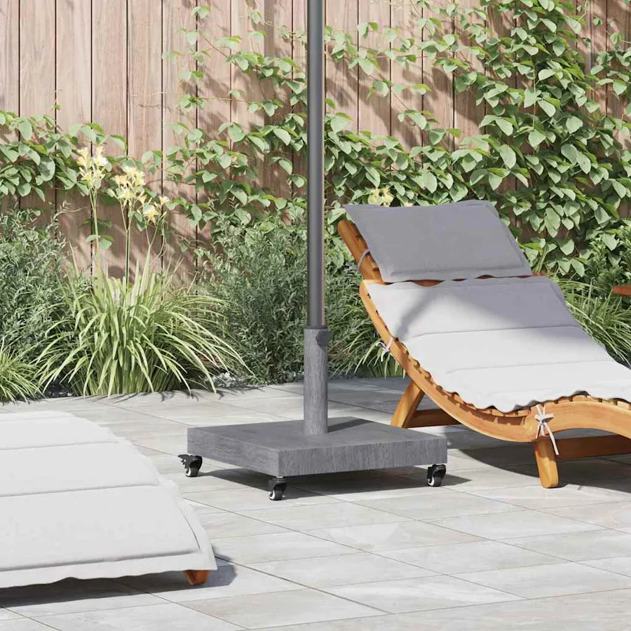 Pied de parasol Aspect Bois Gris Foncé 45 x 45 x 31,5 cm