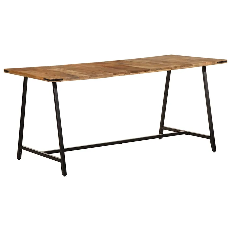 Table à manger 160x80x75 cm bois de manguier massif - 10