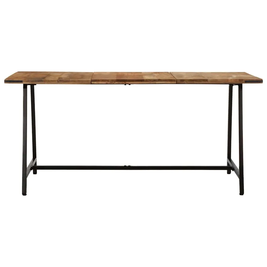 Table à manger 160x80x75 cm bois de manguier massif - 2