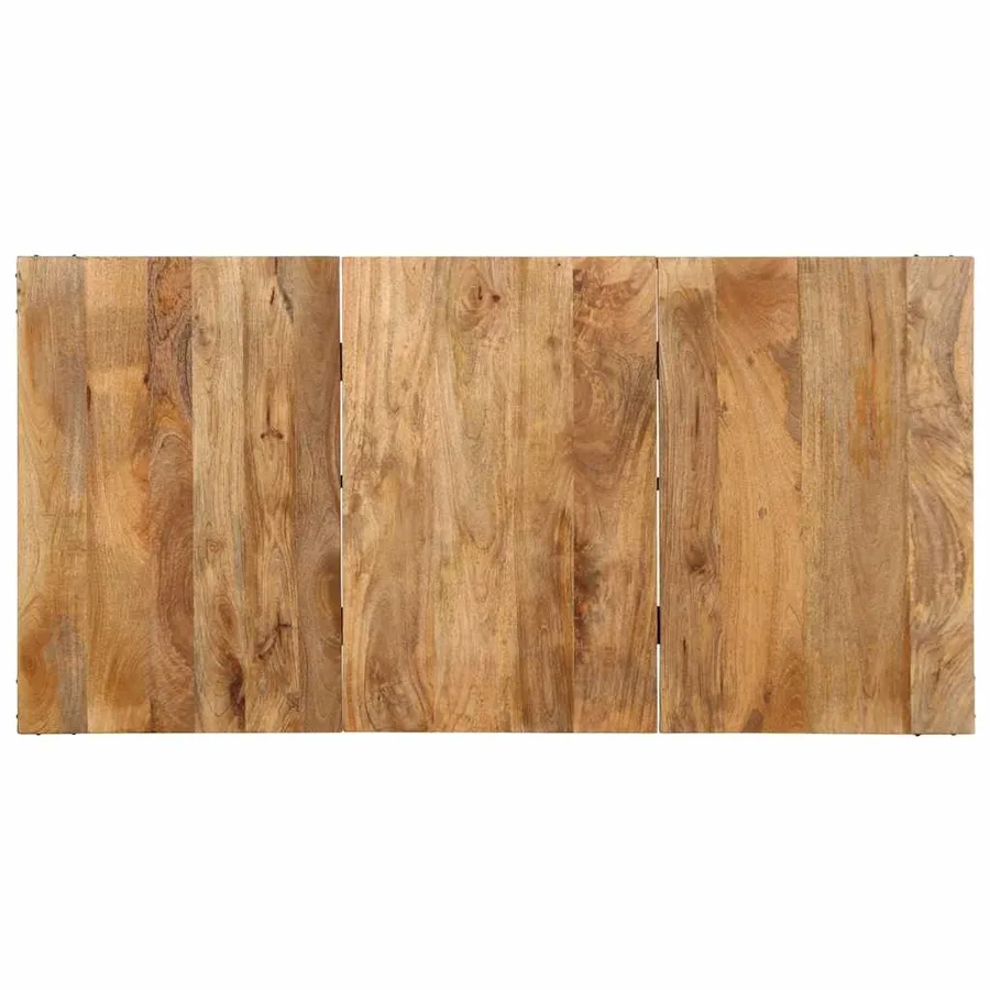 Table à manger 160x80x75 cm bois de manguier massif - 4