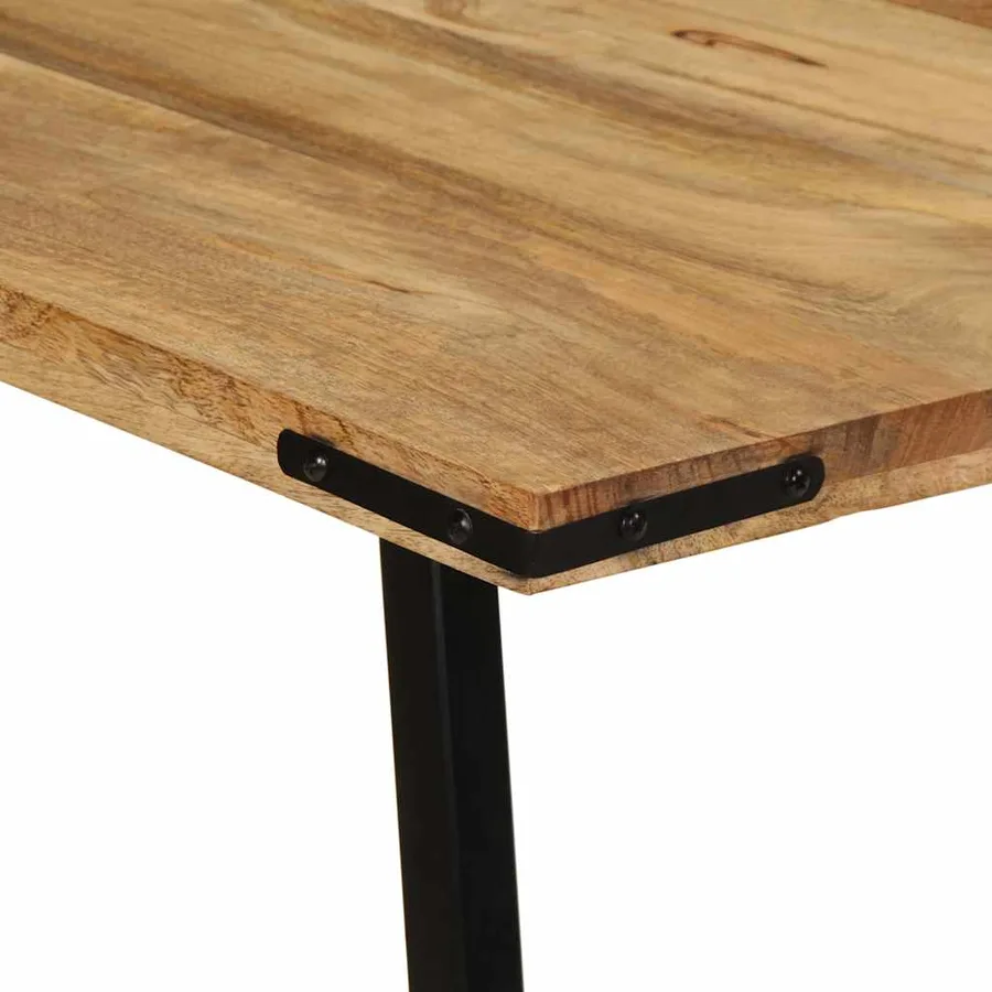 Table à manger 160x80x75 cm bois de manguier massif - 5