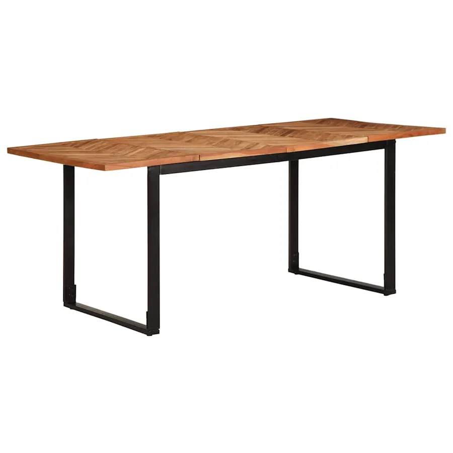 Table à manger 180x90x75 cm bois massif d'acacia