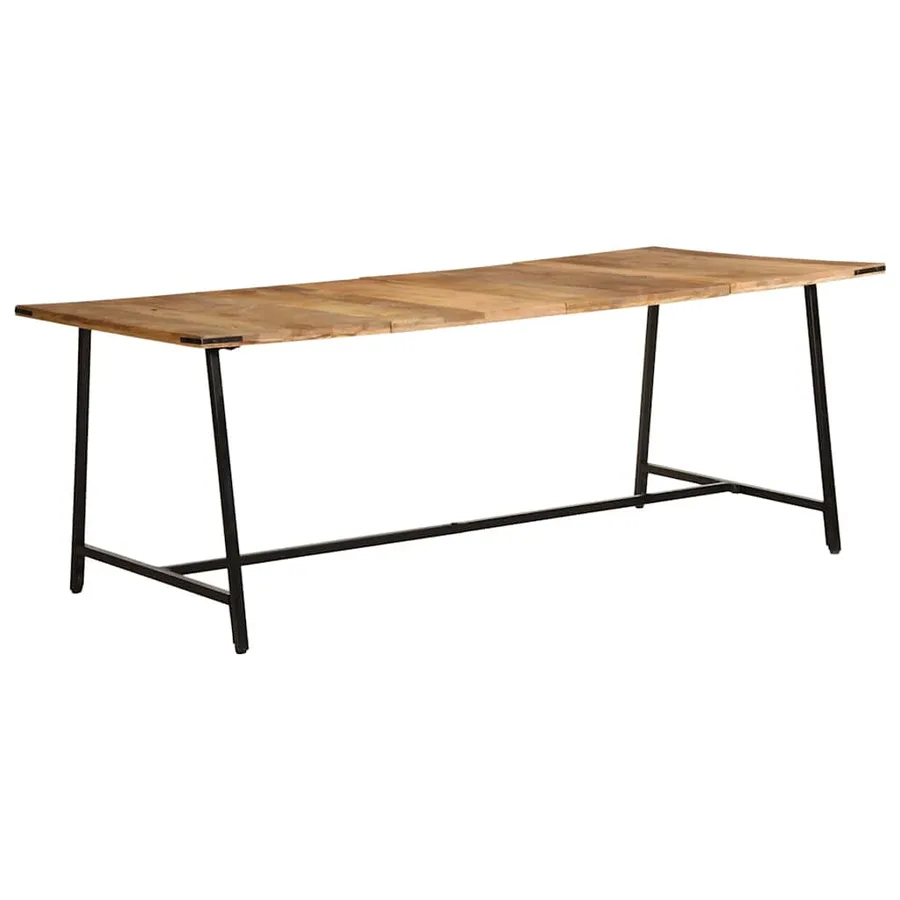 Table à manger 200x100x75 cm bois de manguier massif - 10
