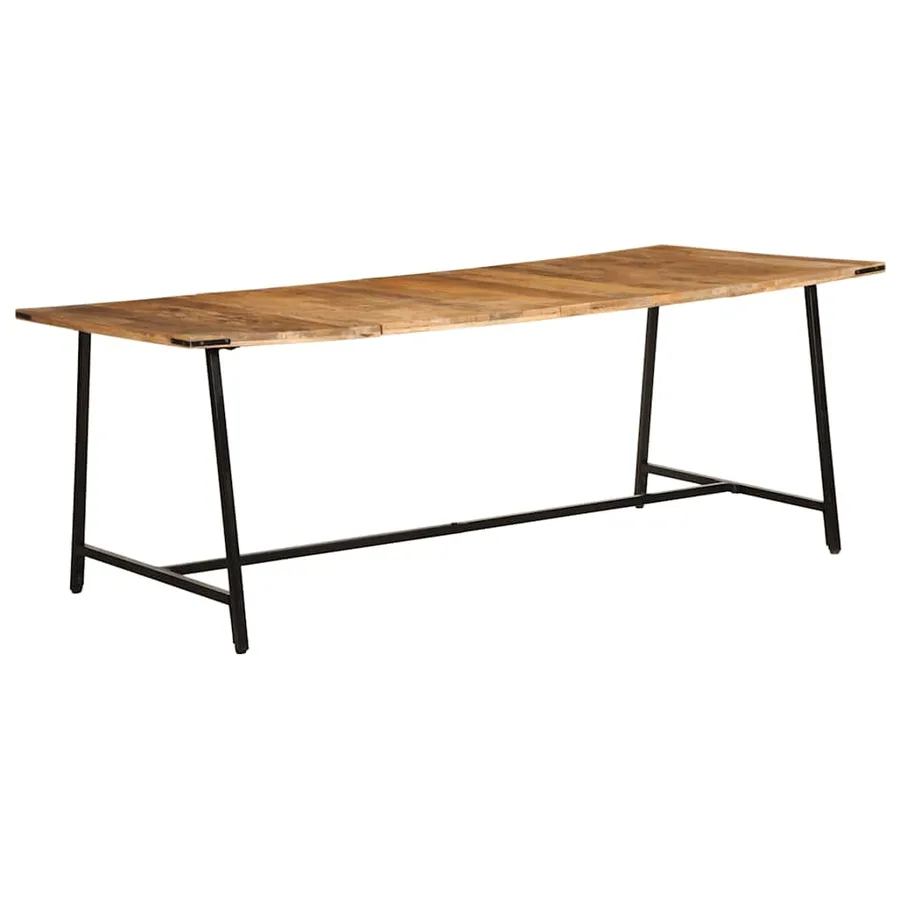 Table à manger 200x100x75 cm bois de manguier massif - 11