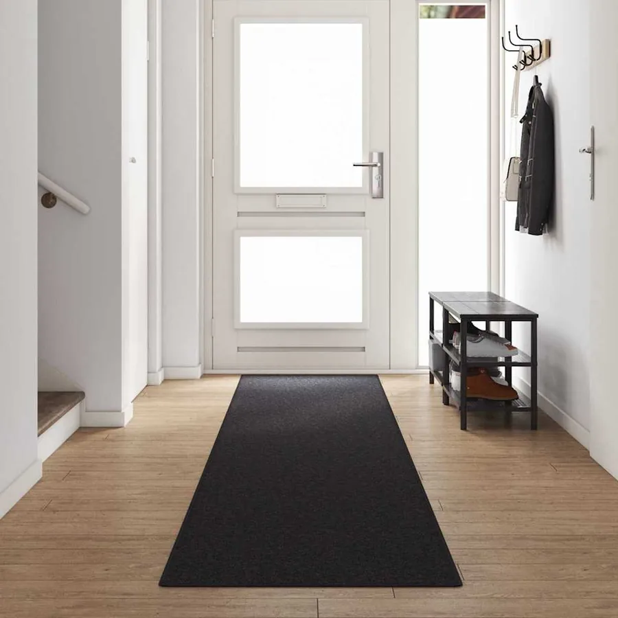 Tapis Couloir Anthracite 80 x 500 cm 100% Polypropylène