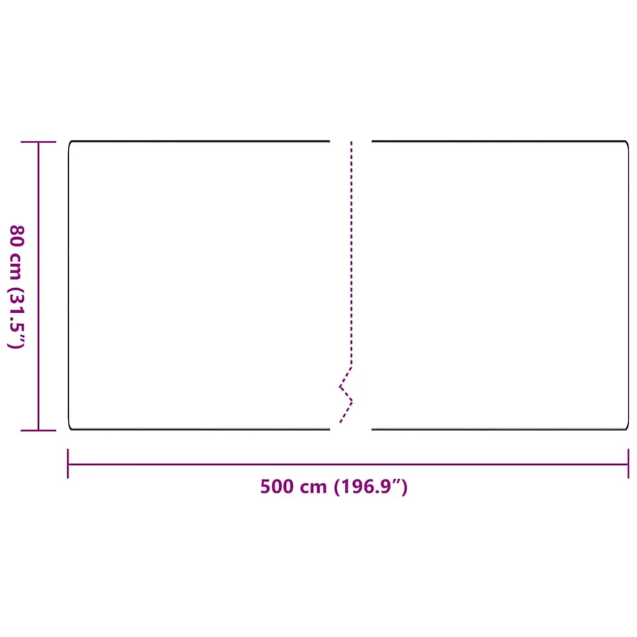 Tapis Couloir Anthracite 80 x 500 cm 100% Polypropylène - 8