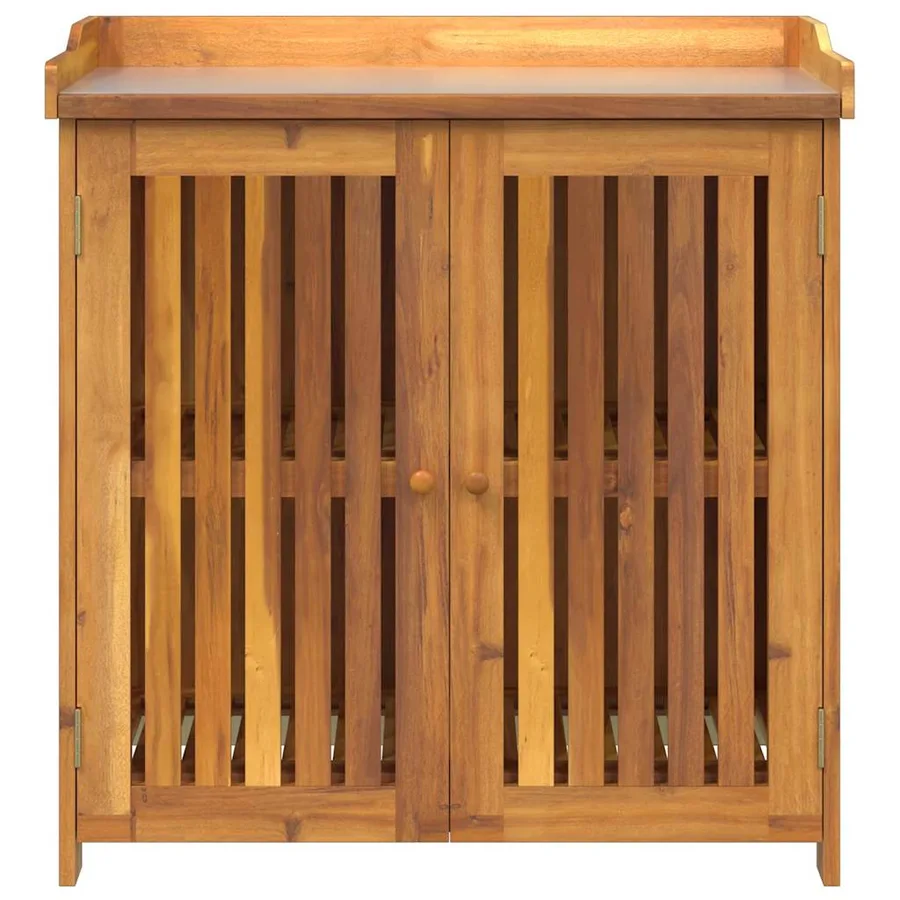 Armoire de jardin Naturel 93 x 41,5 x 98cm Bois d'Acacia Massif - 6