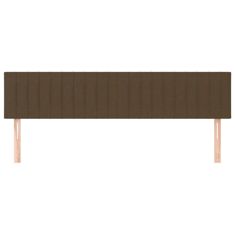 Têtes de lit Marron foncé 200 x 5 x 78/88 cm Tissu - 3