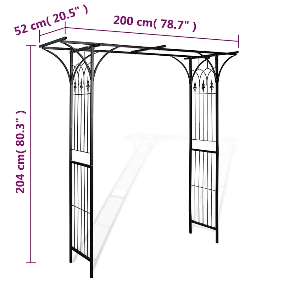 Arche de jardin 200x52x204 cm - 6
