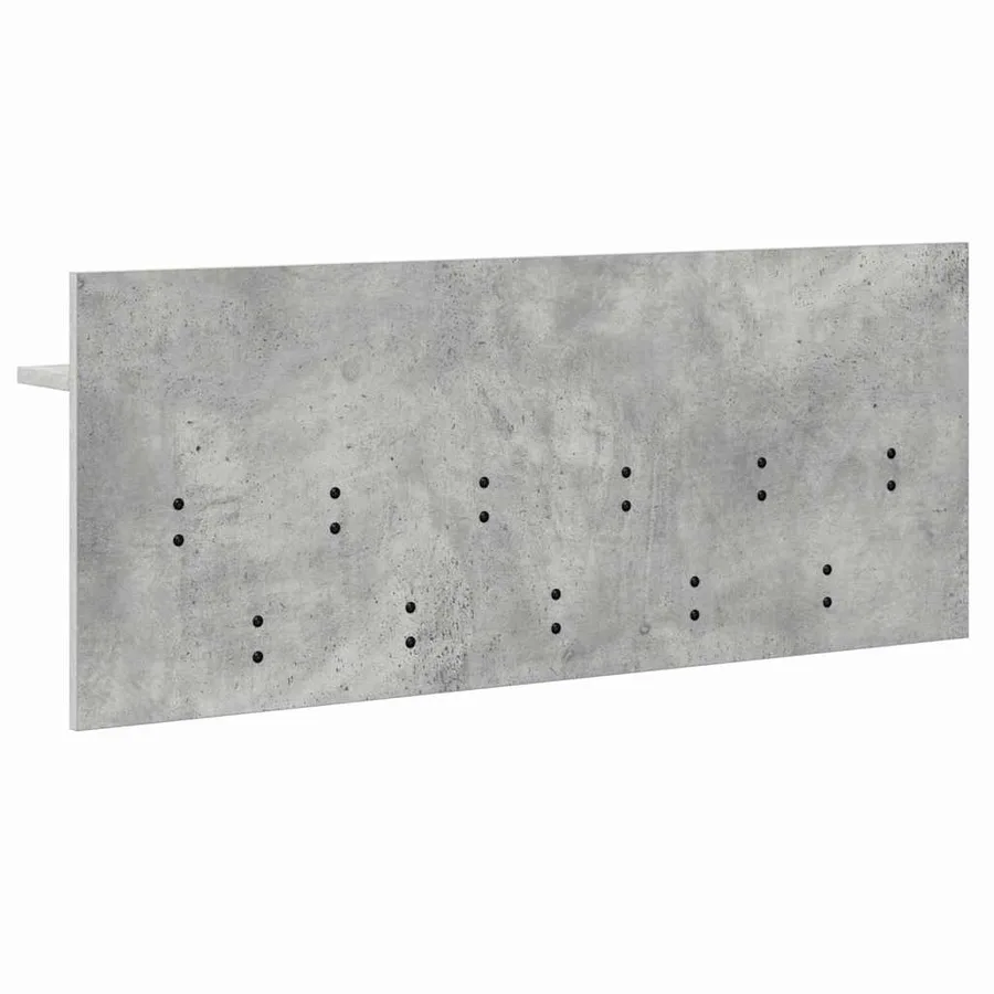 Porte-manteau mural avec étagère Gris béton 100 x 40 x 12 cm - 7
