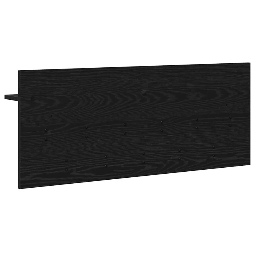 Porte-manteau mural avec étagère Chêne noir 100 x 40 x 12 cm - 7