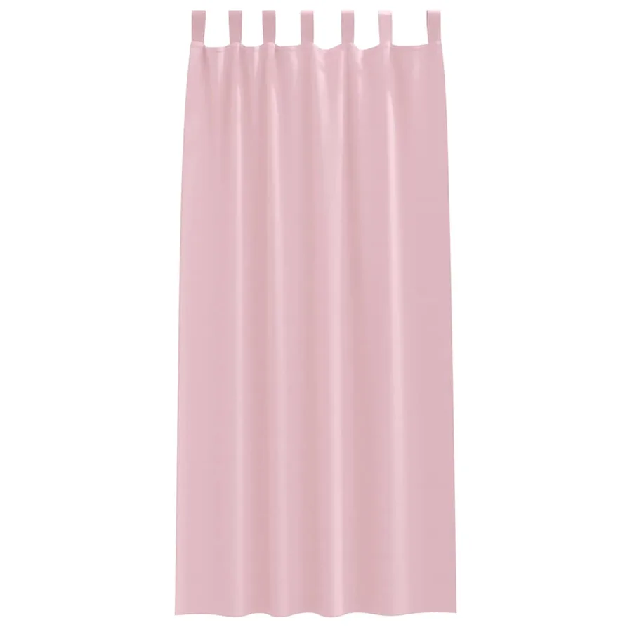 Rideaux occultants avec anneaux 2 pcs Rose bébé 245 x 140 cm - 4