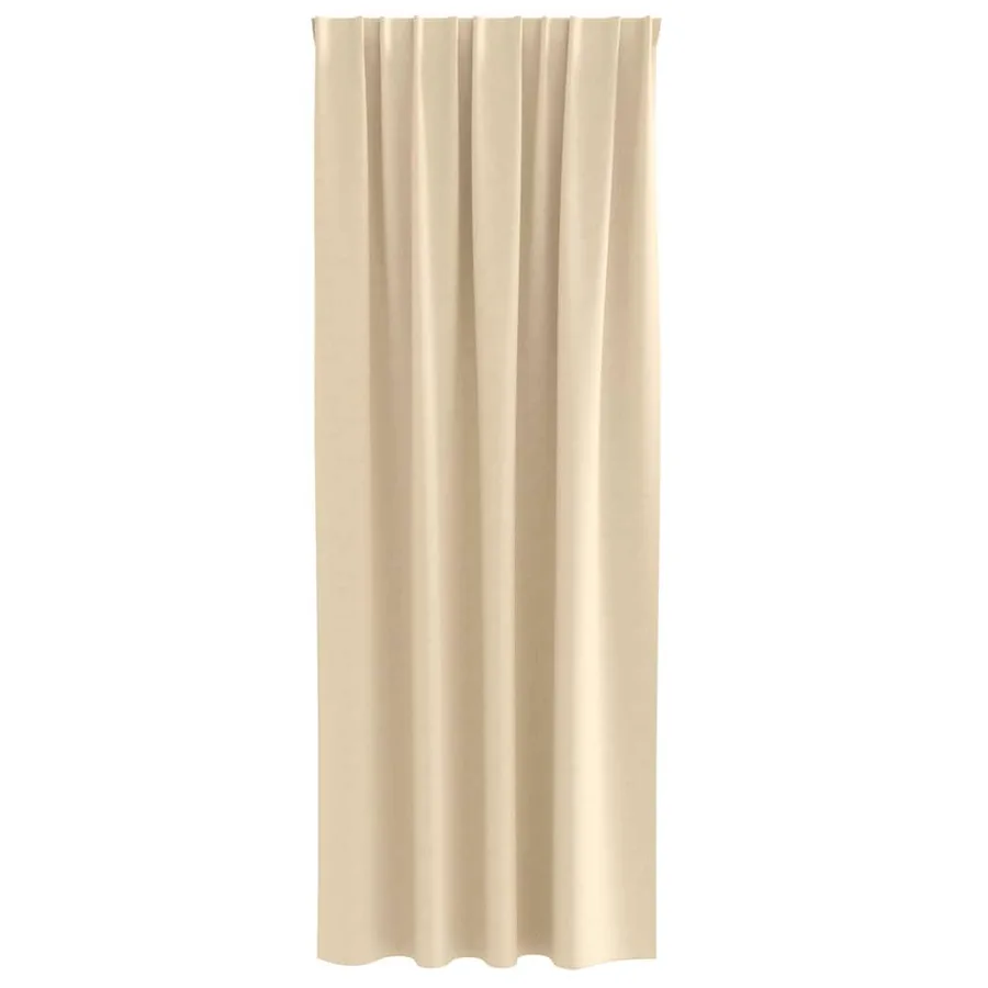 Rideaux occultants avec anneaux 2 pcs Crème 225 x 140 cm - 4