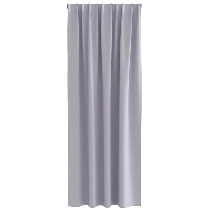 Rideaux occultants avec anneaux 2 pcs Gris métal 260 x 140 cm - 4
