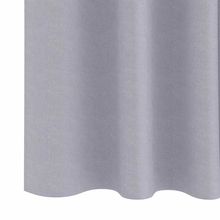 Rideaux occultants avec anneaux 2 pcs Gris métal 260 x 140 cm - 6