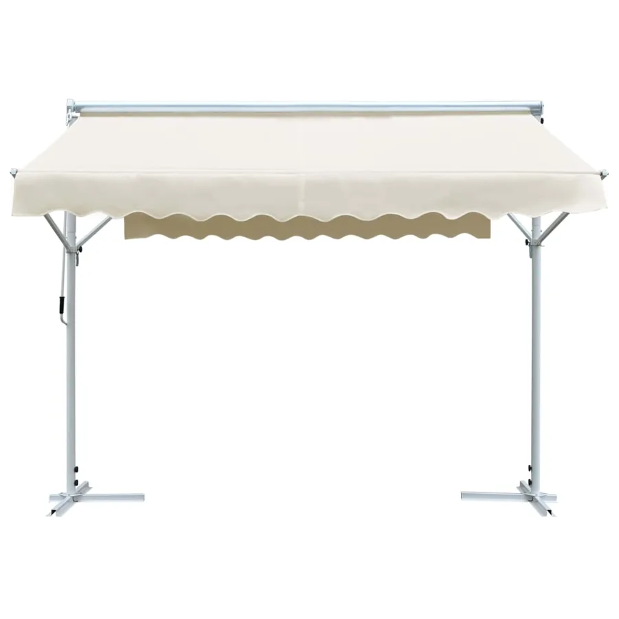 Auvent sur pied 3x3 m Crème - 2