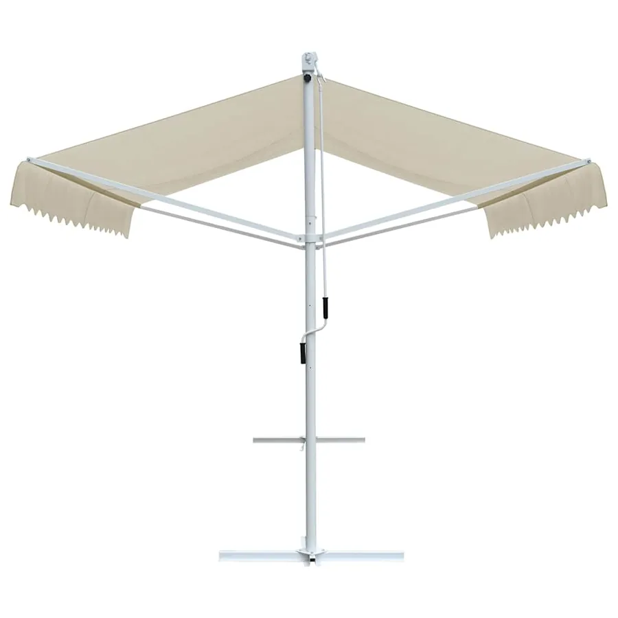 Auvent sur pied 3x3 m Crème - 3