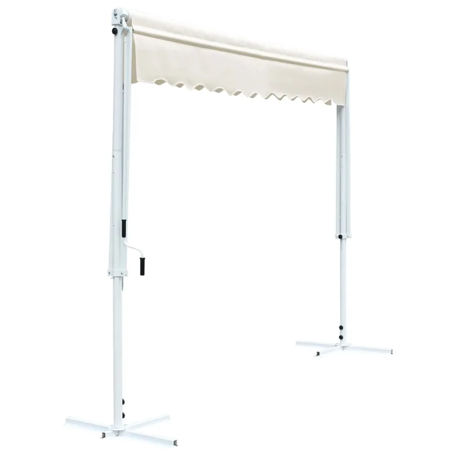 Auvent sur pied 3x3 m Crème - 4