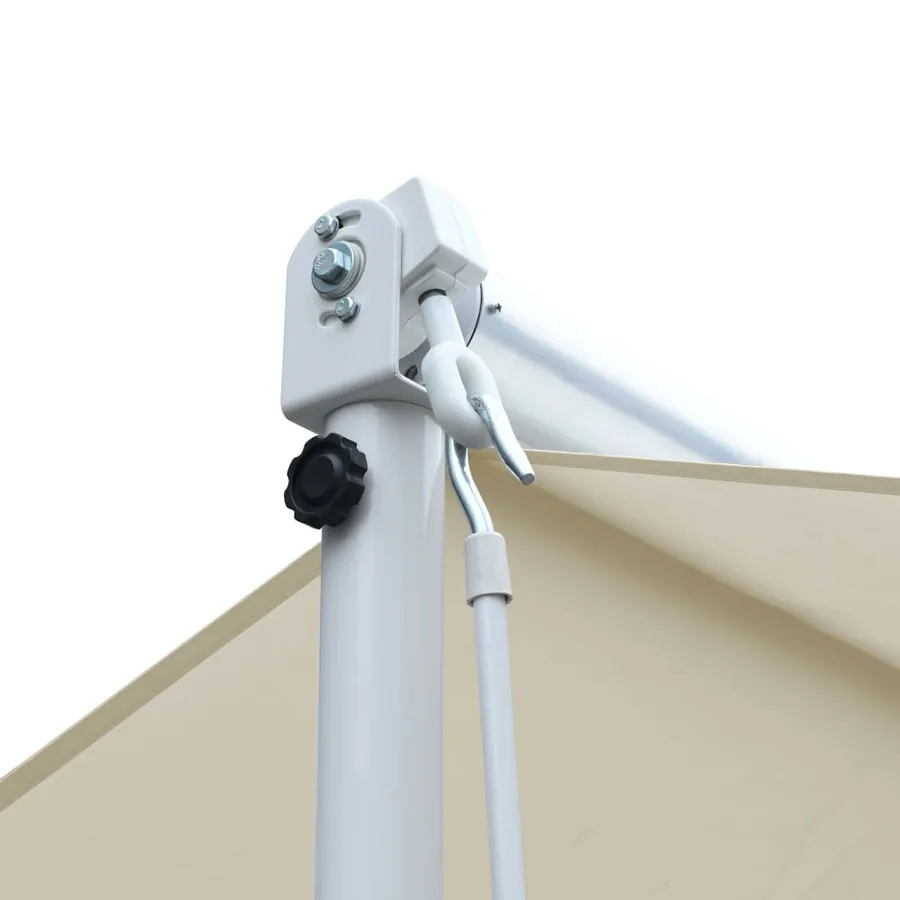 Auvent sur pied 3x3 m Crème - 5