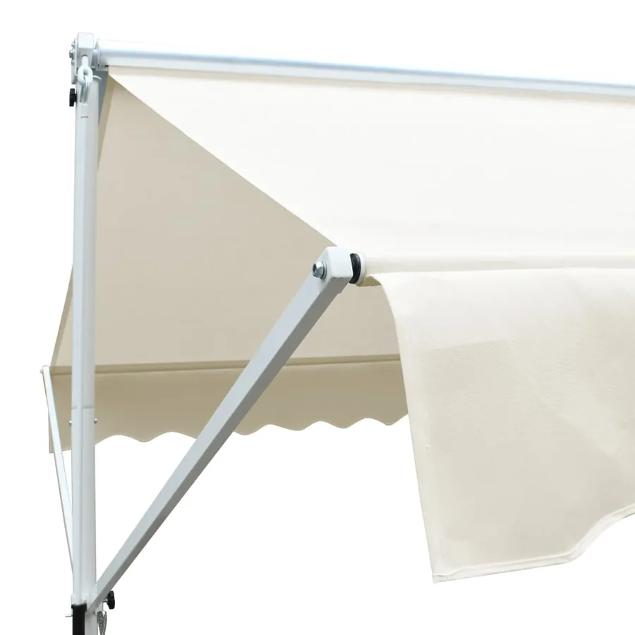 Auvent sur pied 3x3 m Crème - 6