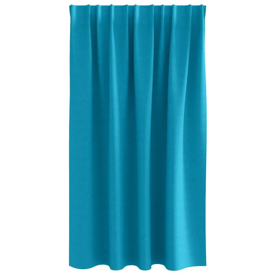 Rideaux occultants avec anneaux 2 pcs Turquoise 140 x 140 cm - 4