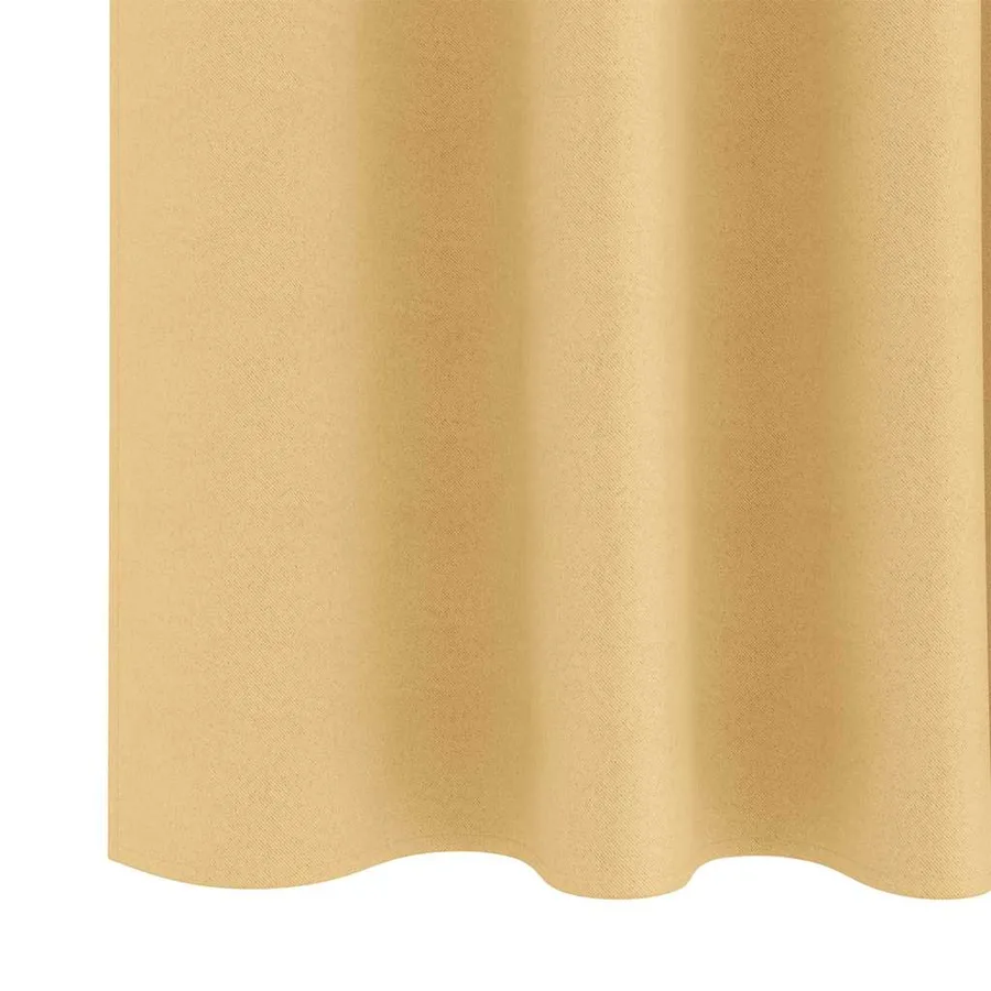 Rideaux occultants avec anneaux 2 pcs Beige 245 x 140 cm - 6