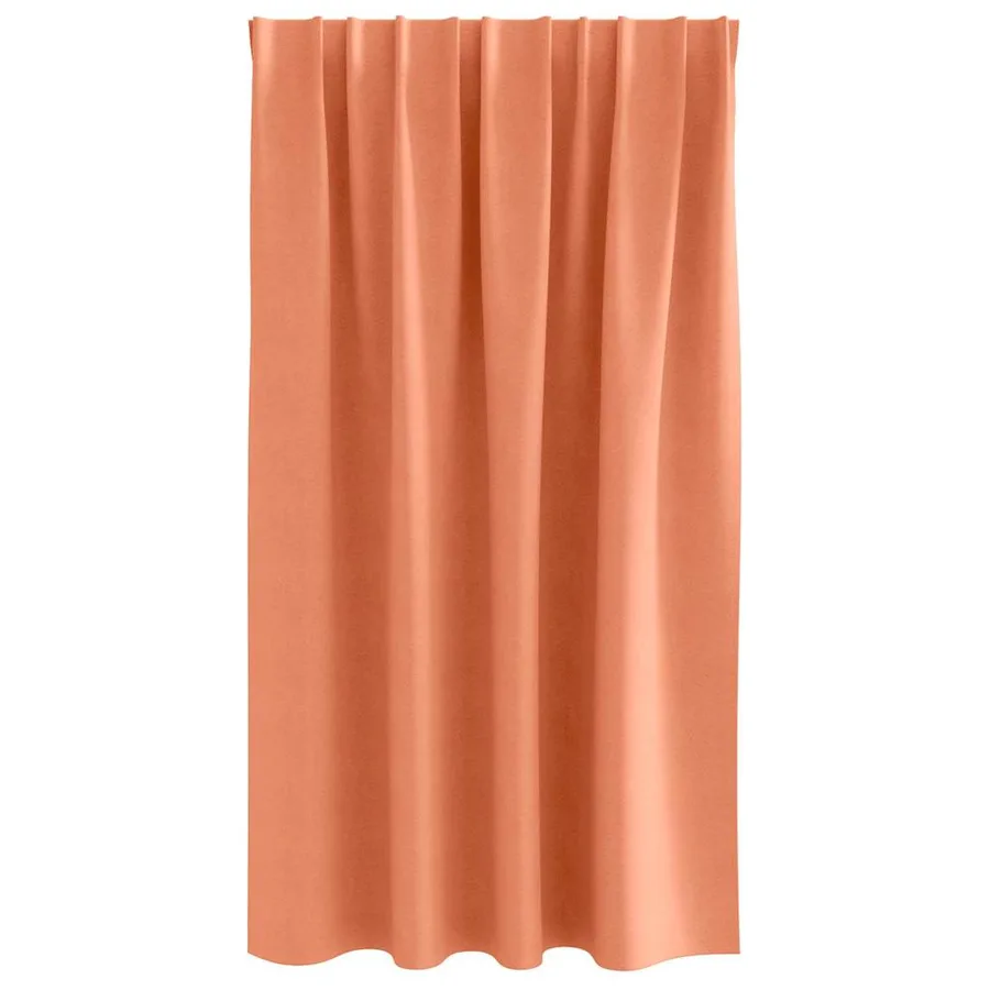 Rideaux occultants avec anneaux 2 pcs Couleur terre cuite - 4