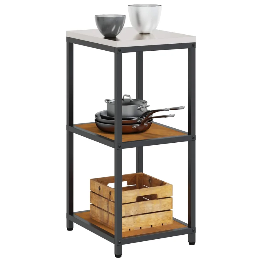 Rangement de cuisine HATTEM Rouillé 40 x 50 x 92 cm Acier - 3