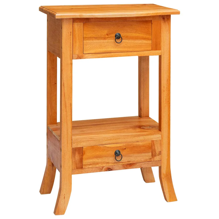 Table console avec tiroir Naturel 50,5 x 30 x 75,5 cm - 2