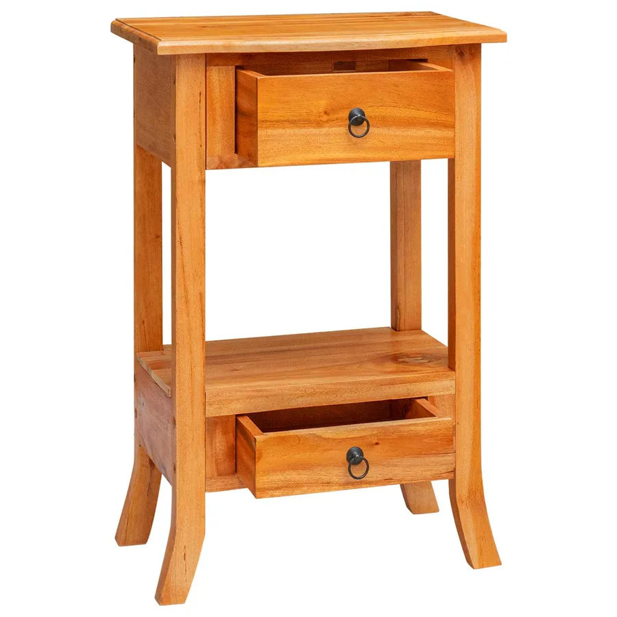 Table console avec tiroir Naturel 50,5 x 30 x 75,5 cm - 4