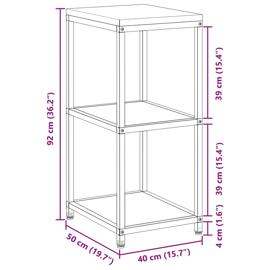 Rangement de cuisine HATTEM Blanc 40 x 50 x 92 cm Acier - 17