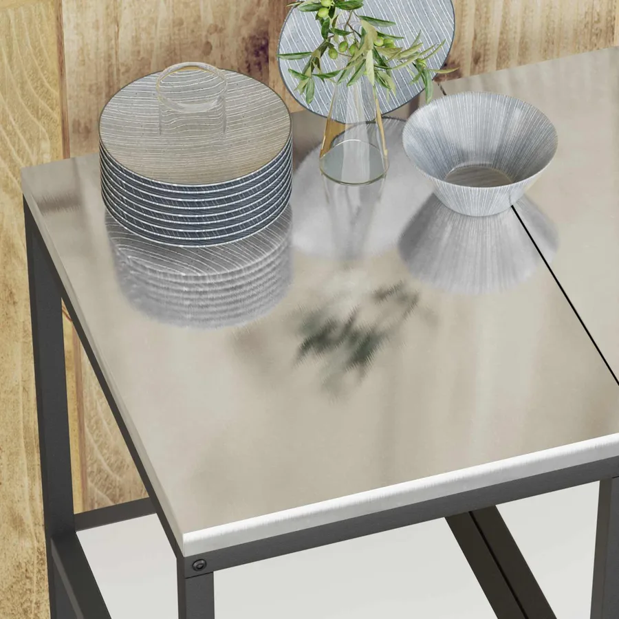 Rangement de cuisine HATTEM Blanc 40 x 50 x 92 cm Acier - 5