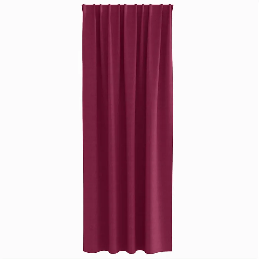 Rideaux occultants avec anneaux 2 pcs Bordeaux 245 x 140 cm - 4