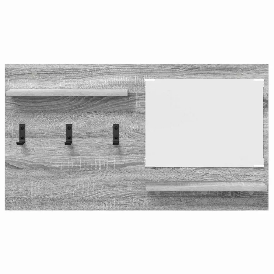 Porte-manteau mural avec étagère Gris Sonoma 90 x 10 x 50 cm - 5