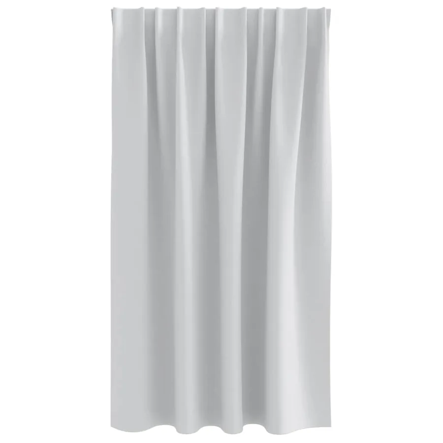 Rideaux occultants avec anneaux 2 pcs Gris pâle 140 x 140 cm - 4