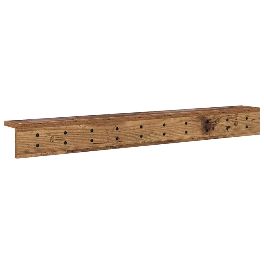 Porte-manteau mural Bois ancien 100 x 10,5 x 10,5 cm - 7