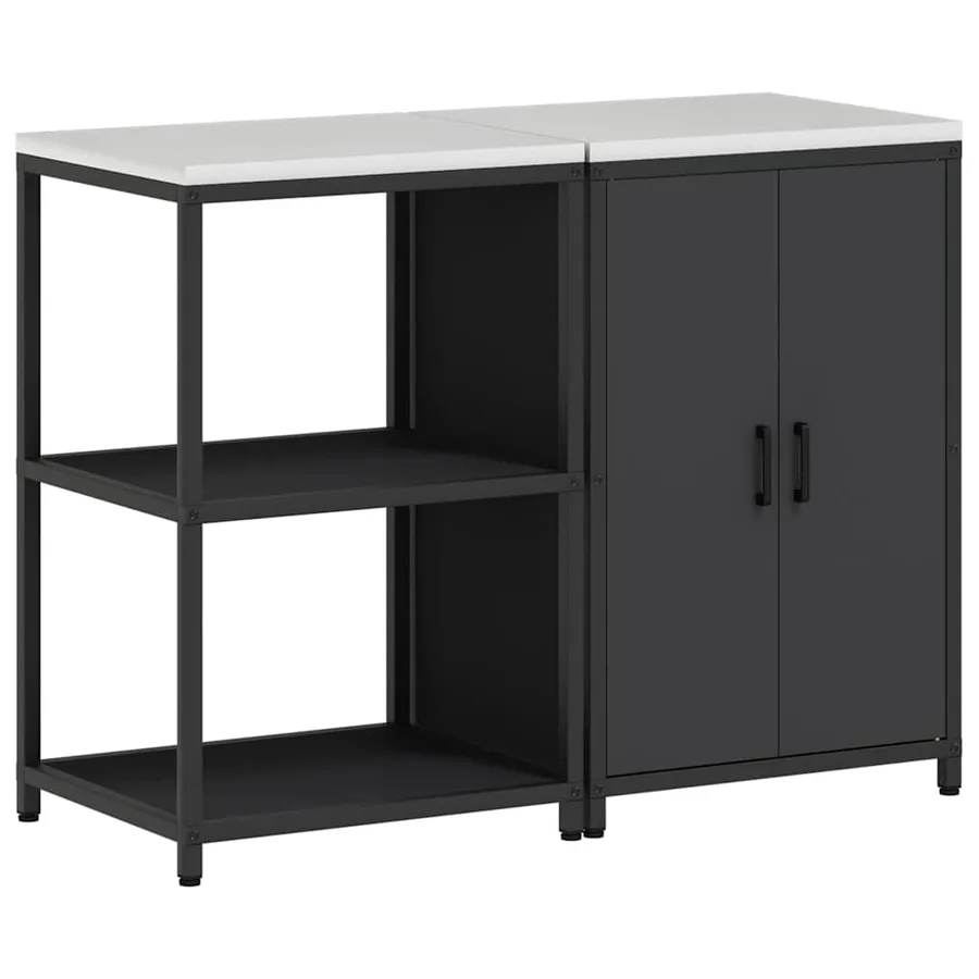 Ensemble de rangement cuisine HATTEM 2 pcs Noir - 2