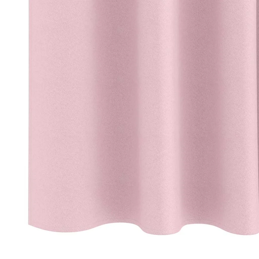 Rideaux occultants avec anneaux 2 pcs Rose bébé 245 x 140 cm - 6