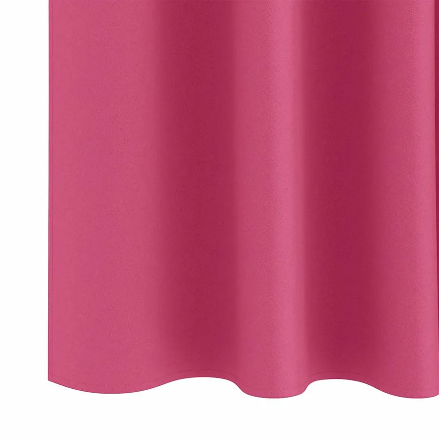 Rideaux occultants avec anneaux 2 pcs Rose vif 245 x 140 cm - 6