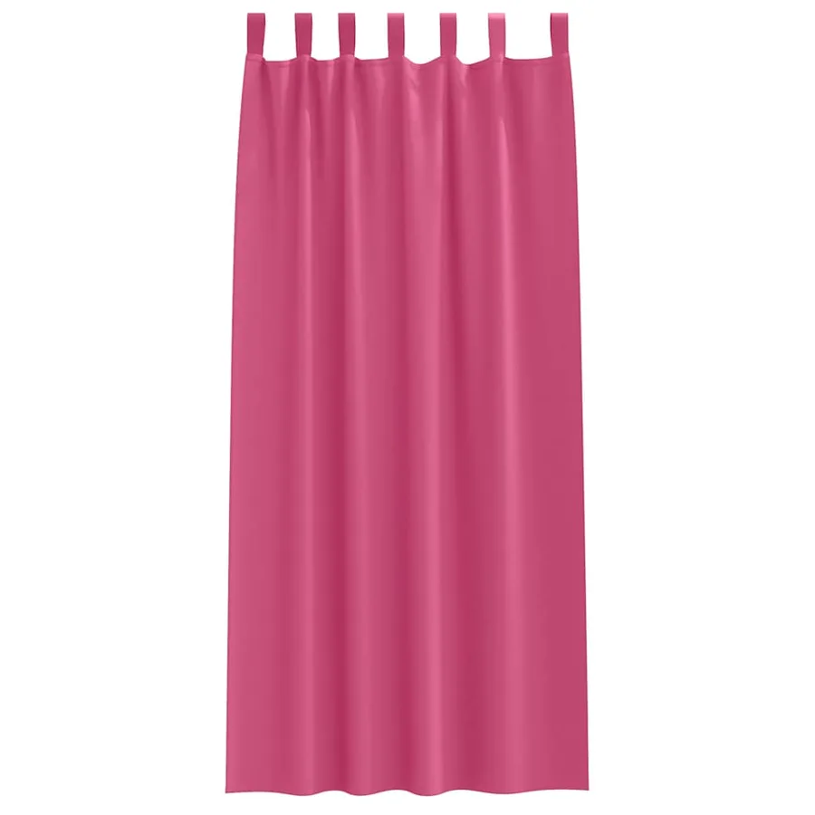 Rideaux occultants avec anneaux 2 pcs Rose vif 260 x 140 cm - 4