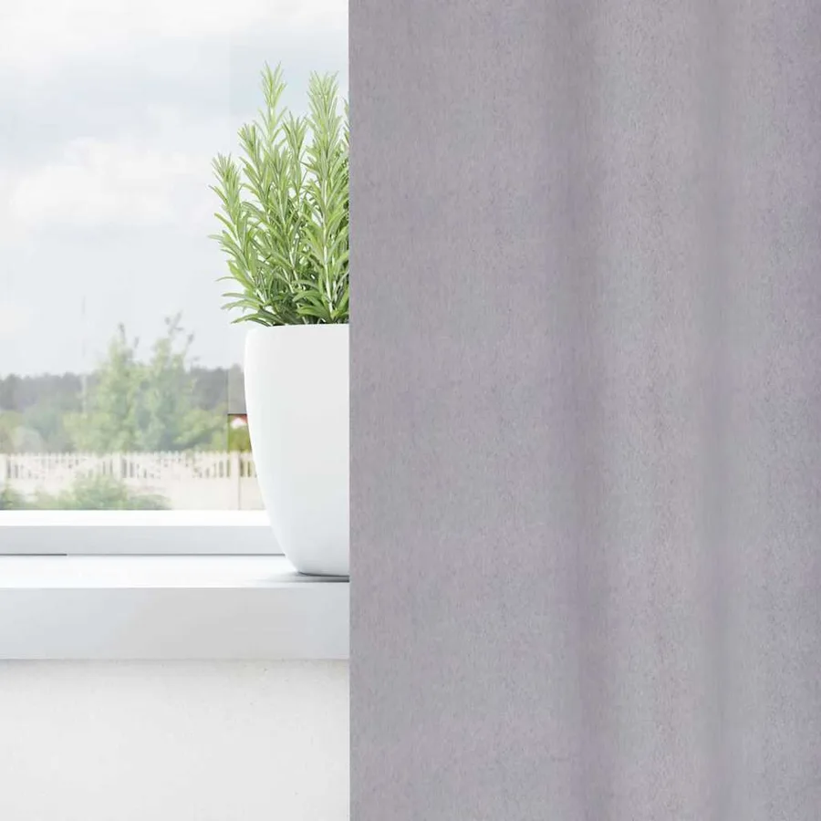 Rideaux occultants avec anneaux 2 pcs Gris métal 260 x 140 cm - 3