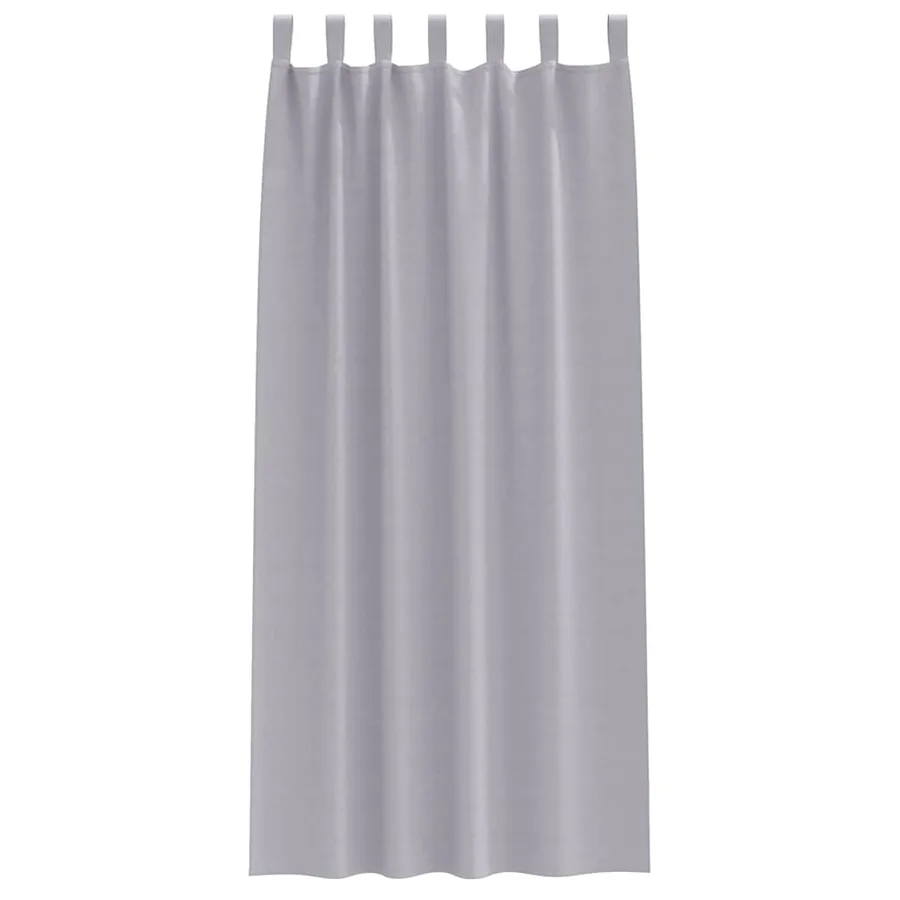 Rideaux occultants avec anneaux 2 pcs Gris métal 260 x 140 cm - 4